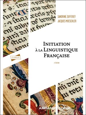 cover image of Initiation à la linguistique française